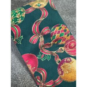 Cornerstone Men’s Holiday Tie Ornaments 56"Long Multi Color Festive Holiday VTG